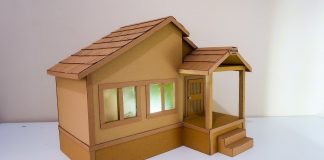 Kartondan Ev Yapımı - Okul Öncesi Etkinlikleri - 7 sınıf teknoloji tasarım kartondan ev yapımı karton kutudan neler yapılır kartondan ev yapımı malzemeleri kartondan gece lambası yapımı
