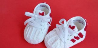 Adidas Örgü Spor Ayakkabı - Örgü Bebek Patik Modelleri - 