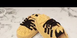 Adidas Örgü Spor Ayakkabı Adidas Örgü Spor Ayakkabı - Örgü Bebek Patik Modelleri - adidas bebek patiği adidas örgü patik bebek patiği yapımı patik örnekleri modelleri 1