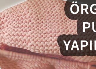 Penye İp Puf Yapımı - Örgü Modelleri - penye ip puf örme penye ipten büyük puf yapılışı penye ipten puf yapılışı puf yapımı penye ip