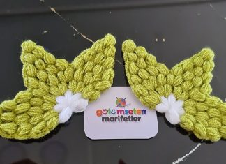 Çilek Lif Modeli Yaprak Yapılışı Çilek Lif Modeli Yaprak Yapılışı - Lif Modelleri - çilek kese lif yapımı çilek modeli yapılışı lif yaprak nasıl yapılır puf yaprak yapımı Yapraklı çilek lif modeli