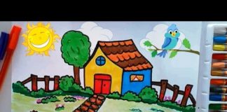 İlkokul Manzara Resmi Çizimi-video ekledim - Örgü Modelleri - 