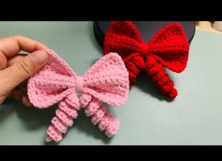 Farklı Teknikle Fiyonk Yapımı - Örgü Modelleri - değişik patik süslemeleri örgü fiyonk toka yapımı örgü fiyonk yapımı anlatımlı örme fiyonk yapımı patik fiyonk yapımı