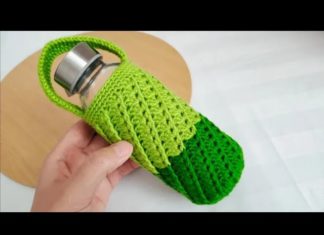 Su Şişesi Kılıfı Yapılışı - Örgü Modelleri - askılı şişe kılıfı cam şişe kılıfı pet şişe kılıfı modelleri şişe giydirme kılıfı şişe kılıfı örme suluk kılıfı