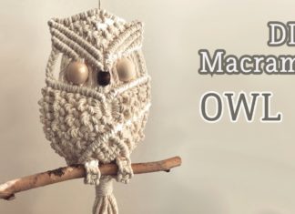 Makrome Baykuş Duvar Süsü - Örgü Modelleri - macrame owl makrome baykuş nasıl yapılır makrome duvar aksesuarı makrome hayvan yapımı modern makrome 1