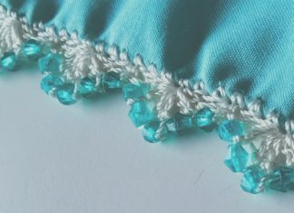 Kristal Boncuklu Tığ Oyası Yapılışı - Örgü Modelleri - boncuklu tığ oyası boncuklu tığ oyası örneği tığ oyaları anlatımlı tığ oyası örnekleri anlatımlı