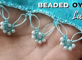 İncili Tığ Oyası Yapılışı - Örgü Modelleri - incili tığ oyası modelleri tek sıra incili oya modelleri tığ oyası örnekleri anlatımlı zarif tığ oyası modelleri