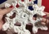 Penye İpten Kar Tanesi Nasıl Örülür? - Örgü Modelleri - kar motifi nasıl yapılır kar motifi yapımı örgü aplike modelleri tığ işi tığ işi kar motifi