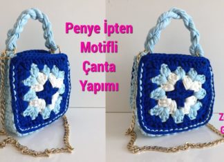 Penye İpten Örgü Çanta Yapımı - Örgü Modelleri - el yapımı çanta örme örgü çanta modelleri yapılışı anlatımlı penye ipten örgü çanta modelleri tığ işi örgü çantalar