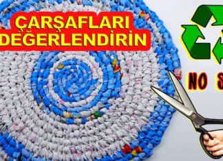 Eski Çarşaflardan Paspas Nasıl Yapılır? - Örgü Modelleri - eski çarşaflardan geri dönüşüm eski çarşaflardan halı yapımı eski çarşaflardan neler yapılır eski nevresimden neler yapılır