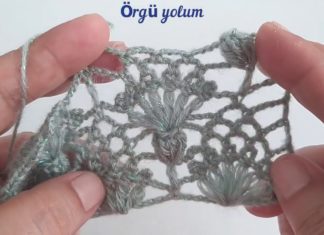 Şal Yapılışı Tığ İşi - Örgü Modelleri - dikdörtgen örgü şal modelleri anlatımlı kolay örgü şal modelleri şal modelleri tığ işi şal modelleri yeni örgü şal modelleri