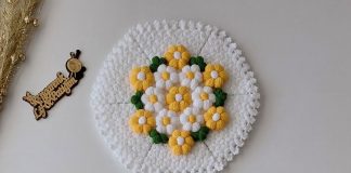 Puf Çiçekli Lif Yapılışı - Lif Modelleri - anlatımlı lif modelleri kolay lif modelleri lif yapımı yeni lif modelleri 1