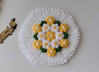 Puf Çiçekli Lif Yapılışı - Lif Modelleri - anlatımlı lif modelleri kolay lif modelleri lif yapımı yeni lif modelleri 1