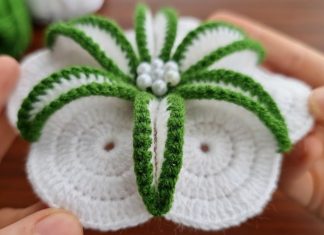 İncili Kolay Motif Yapılışı - Örgü Modelleri - örgü motif yapımı örgü motifli battaniye tığ işi motif yapımı