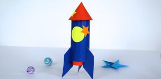 Kağıttan Roket Nasıl Yapılır? - Okul Öncesi Etkinlikleri - 3 boyutlu roket yapımı kağıttan roket yapılışı kağıttan roket yapma kolay roket yapımı maket roket roket yapımı