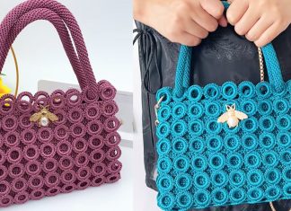Plastik Halkalardan Çanta Yapımı - Örgü Modelleri - çanta modelleri çanta yapımı anlatımlı makrome çanta yapımı örgü çanta yapımı anlatımlı 1
