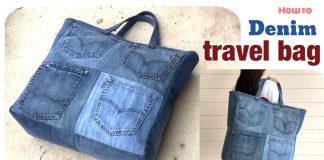 Kot Pantolondan Çanta Yapımı - Dikiş - eski kottan çanta modelleri kottan çanta dikimi kottan çanta yapımı Pantolondan çanta yapımı