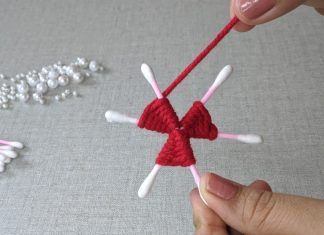 Kulak Çöpü ile Çiçek Yapımı - Örgü Modelleri - küçük gül yapımı kulak çöpüyle çiçek kulak çöpüyle çiçek yapımı lif gül yapımı