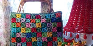 Tığ İşi Motifli Çanta - Örgü Modelleri - çiçek motifli örgü çanta yapımı örgü anlatımlı çanta yapılışı örgü çant ayapımı tığ işi motifli çanta