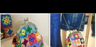 Tığ İşi Motifli Örgü Çanta - Örgü Modelleri - kare motifli çanta yapımı motifli çanta örnekleri motifli örgü çanta motifli örgü çanta yapımı