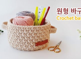 El Örgüsü Sepet Yapılışı - Örgü Modelleri - el örgüsü sepet modelleri penye örgü sepet yuvarlak sepet örgü modelleri