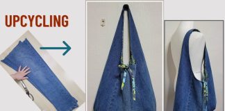 Eski Kottan Çanta Dikimi - Dikiş - eski kot pantolondan çanta yapımı eski kottan alış veriş çantası eski kottan ne yapabilirim kot pantolondan çanta yapımı