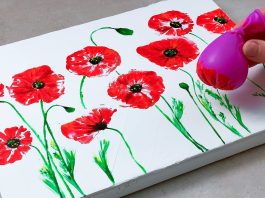 Balonla Çiçek Bahçesi Nasıl Yapılır? - Hobi Dünyası Örgü Bebek Battaniyesi Modelleri - en kolay tuval çizimleri kolay akrilik tuval boyama örnekleri tuval boyama teknikleri tuval çalışmaları