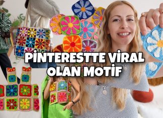 Çiçek Motif Nasıl Yapılır? - Örgü Modelleri - çiçek motifi çiçek motifli battaniye modelleri çiçek motifli hırka papatya motif yapımı