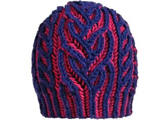 İki Renkli Selanik Bere Yapımı - Örgü Modelleri - bayan el örgüsü bere modelleri değişik şapka modelleri şapka bere örgü modelleri selanik bere brioche hat selanik örgüsü