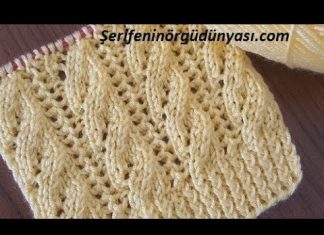 Ajurlu Burgu Örgü Modeli Yapılışı - Örgü Modelleri - burgu örgü modelleri anlatımlı değişik burgu örnekleri iki şiş örgü modelleri şiş örgü örnekleri 1