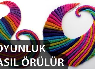 Kadın Örgü Boyunluk Yapılışı - Örgü Modelleri - boyunluk modelleri boyunluk modelleri bayan örgü atkı modelleri kadın şişle boyunluk modelleri