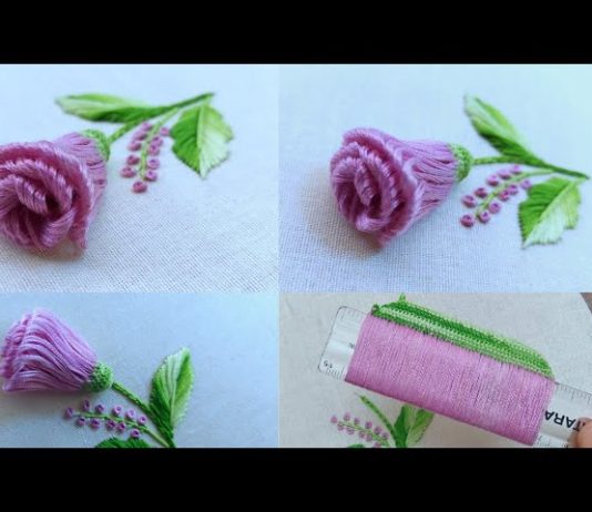 Cetvelle El Nakışı Çiçek Nasıl Yapılır? - Nakış - çiçek işleme modelleri kasnak çiçek modelleri nakış çiçek yapımı