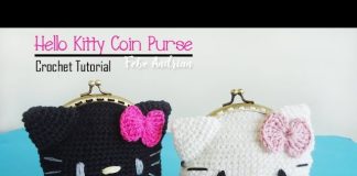Hello Kitty Cüzdan Nasıl Örülür? - Örgü Modelleri - amigurumi cüzdan bozuk para cüzdan yapımı bozuk para cüzdanı küçük cüzdan yapımı