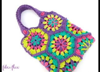 Motifli Örgü Çanta Yapımı - Örgü Modelleri - motifli örgü çanta yapılışı örgü çanta modelleri tığ işi motifli çanta