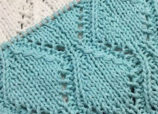 Ajurlu Baklava Modeli Yapılışı - Örgü Modelleri - baklava deseni yapımı baklava dilimi modeli iki şiş örgü modelleri