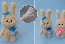 Eldivenden Tavşan Nasıl Dikilir? - Dikiş - bebeklere evde oyuncak yapımı el yapımı oyuncaklar kolay evde basit oyuncak yapımı evdeki malzemelerden oyuncak yapımı