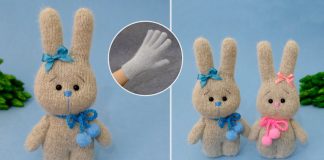 Eldivenden Tavşan Nasıl Dikilir? - Dikiş - bebeklere evde oyuncak yapımı el yapımı oyuncaklar kolay evde basit oyuncak yapımı evdeki malzemelerden oyuncak yapımı