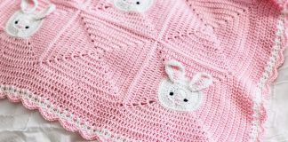 Sevimli Tavşan Tığ İşi Bebek Battaniyesi Yapılışı - Örgü Bebek Battaniyesi Modelleri - bebek battaniye modelleri bebek battaniyesi modelleri örgü bebek battaniyesi örgü en güzel bebek battaniye modelleri ve yapılışları
