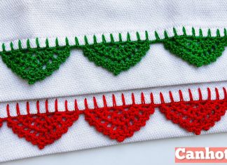 Tığla Kenar Oyası Yapılışı Tığla Kenar Oyası Yapılışı - Örgü Modelleri - kenar oyaları örnekleri renkli iplerden ranır kenar oyası yün kenar oyaları 1