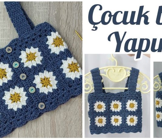 Motifli Crop Bluz Yapılışı - Örgü Modelleri - anlatımlı bebek bluz modelleri merserize örgü bluz modelleri anlatımlı tığ işi yazlık örgü bluz modelleri ve yapılışları