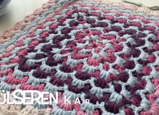 Renkli Tığ İşi Motif Yapılışı - Örgü Modelleri - farklı motif örnekleri kolay tığ motifleri tığ ile motif yapımı tığ işi motif modelleri anlatımlı