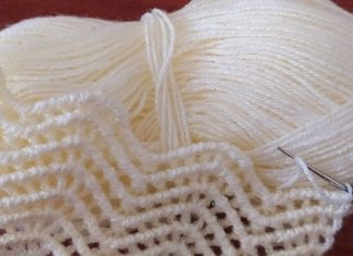 Zikzak Örgü Modeli Yapılışı - Örgü Modelleri - tığ işi tığ işi zikzak yelek modelleri zikzak modeli zikzaklı bayan yelek modelleri