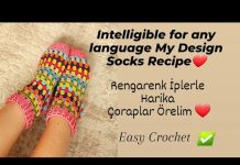 Bir Günde Çorap Nasıl Örülür? - Patik Modelleri - örgü çorap modelleri örgü çorap yapımı patik çorap yapımı