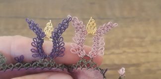 Laleli İğne Oyası Nasıl Yapılır? - İğne Oyaları - iğne oyası lale modeli yapılışı iğne oyası yazma laleli iğne oyası yazma örnekleri 1