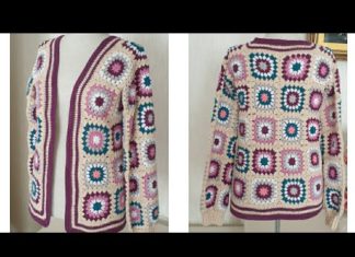 Motifli Hırka Nasıl Örülür? - Örgü Modelleri - motifli hırka örnekleri tığ işi motifli hırka modelleri anlatımlı