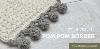Ponpon Kenar Oyası Yapılışı Ponpon Kenar Oyası Yapılışı - Örgü Modelleri - basit kenar oyaları battaniye kenar oyası modelleri örgü kenar oyaları tığla kenar oyası 1