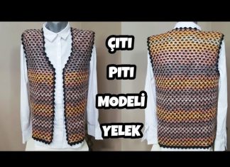 Kolay Tığ İşi Yelek Modelleri Yapımı - Örgü Modelleri - 