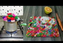 Plastik Kapaklardan Kesme Tahtası Yapımı - Kendin Yap - evde plastik döküm evde plastik nasıl eritilir kapaklarla yapılan tasarımlar plastik kapaklardan geri dönüşüm plastik kapat eritme