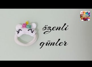 Tığ İşi Lastikli Toka Yapımı - Örgü Modelleri - amigurumi toka yapımı evde toka yapımı kolay tığ işi toka modelleri