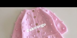 Volanlı Bebek Hırkası Nasıl Örülür? - Bebek Hırkaları Yelekleri - el örgüsü bebek hırkası kolay bebek hırkası yapımı anlatımlı örgü bebek hırkası anlatımlı 1